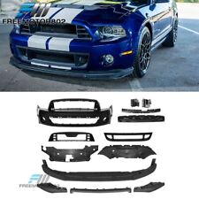 Fits 10-14 Ford Mustang Front Bumper Cover GT500 Style Conversion with Grill Lip picture