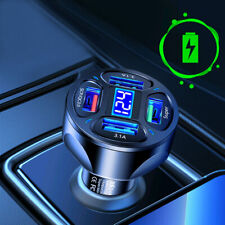 4-Port 3.1A USB Car Charger Cigarette Lighter Digital LED Voltmeter Accessories picture