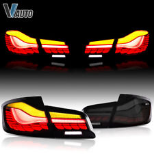 VLAND LED Smoked Tail Lights For 11-17 BMW F10 F18 5 Series M5 Sequential A Pair picture