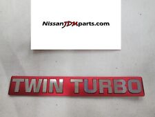 GENUINE NISSAN SKYLINE R32 GT-R TWIN TURBO EMBLEM FOR OUTLET PIPE 13291-05U10 picture