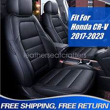 5-Seats Front & Rear Car Seat Cover Protector Black For 2017-2023 Honda CR-V NEW picture