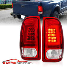 Fit 1997-2004 Dodge Dakota Pickup C-Bar LED Red Replacement TailLight Brake Lamp picture