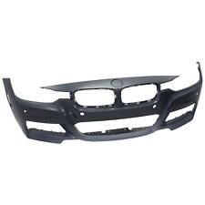Front Bumper Cover For 2013-2016 BMW 328i w/M Sport/PDC Sensor Holes/IPAS Primed picture