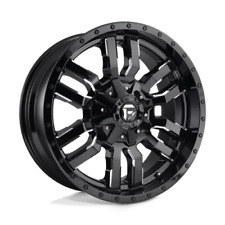 20X9 Fuel 1PC D595 SLEDGE 6X135/5.5 19MM GLOSS BLACK MILLED picture