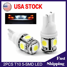 2x White LED T10 194 168 W5W Interior Map Car Trunk License Plate Light Bulbs US picture