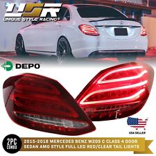DEPO Plug n Play AMG C63 FULL LED Bar Tail Light For 2015+ Mercedes C Class W205 picture