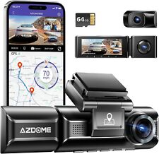 AZDOME M550 3Ch Dash Cam Front Rear Inside Cameras WiFi GPS 64GB Night Vision picture
