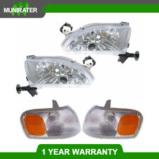Corner Parking Signal Lights Head Lights Combo Set For 1998-2000 Toyota Corolla picture