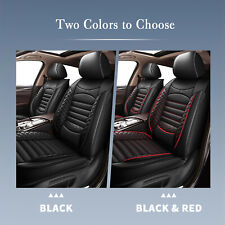 Car Front 2-Seat Covers Faux Leather For Honda Pilot 2007-21 Detachable Headrest picture