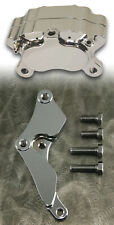 Ultima Polished Aluminum Brake Caliper + Front Left Bracket Kit for HD 00-Later picture