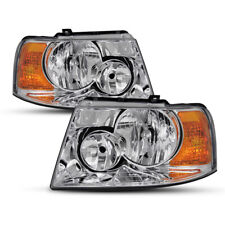For 2003-2006 Ford Expedition Headlights Housing Chrome Headlamp Replacement NEW picture