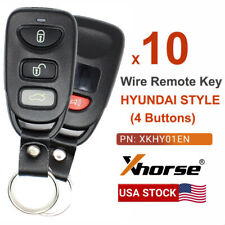 10 x Xhorse VVDI Remote Universal Wire Key for Hyundai Style 3+1 Button XKHY01EN picture