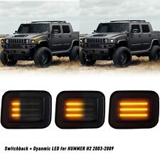 For 03-09 Hummer H2 Switchback LED Front Bumper DRL Turn Signal Lights 15060530 picture