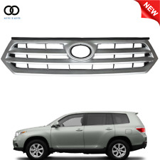 Silver Front Bumper Grille Replacement Grill For 2011-2013 Toyota Highlander SE picture