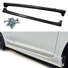 Fits 12-15 Honda Civic 9th 4Dr Mugen RR Style 2PCS Side Skirts Rocker Panels ABS picture