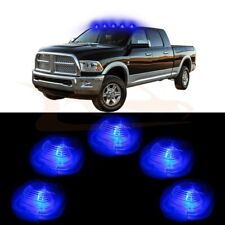 5X Clear Cab Marker Roof Lights Cover+5X Blue Instrument Lamps For Ford F-350 picture