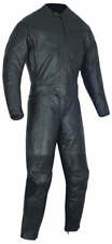 2 PC MEN BLACK RIDING LEATHER RACING TRACK DRAG SUIT W/ CE APPROVED PROTECTION picture