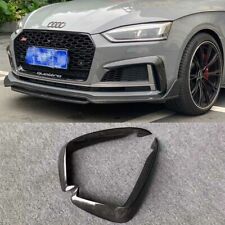 2PCS Carbon Fiber Front Fog Lamp Eyebrows Eyelid Cover For Audi A5 S5 2017-2019 picture