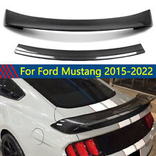 Fits 15-22 Ford Mustang GT350 GT350 R Style Trunk Spoiler Carbon Fiber Style picture