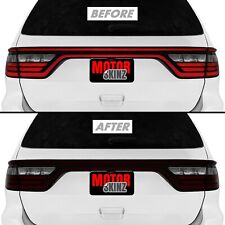 FOR 2014-2023 Dodge Durango Tail Light Cutout SMOKE Precut Vinyl Tint Overlays picture