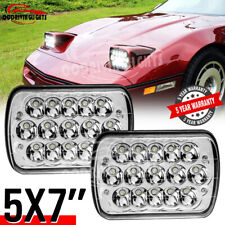 Pair 7x6'' 5x7'' LED Headlight Hi-Lo Sealed Beam For Chevy Corvette C4 1984-1996 picture