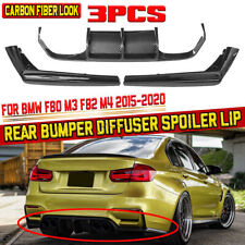 Carbon Fiber For 2015~2021 2018 BMW F80 M3 F82 F83 M4 Rear Bumper Diffuser Lip picture