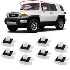 UPPER WINDSHIELD REVEAL MOLDING W/CLIPS RETAINER SET OF 8 FOR TOYOTA FJ CRUISER picture