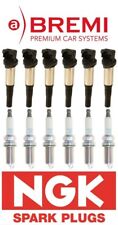 Six Bremi Ignition Coils w/NGK Spark Plugs BMW OE #'s: 12138616153 / 12120037663 picture