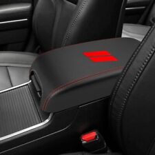 For 2011-2023 Dodge Charger Red PU Leather Car Center Console Lid Armrest Cover picture