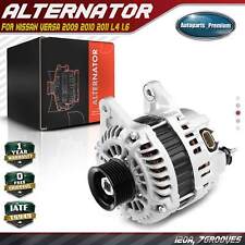Alternator for Nissan Versa 2009 2010 2011 L4 1.6 120A 12V CW 7-Groove Pulley picture