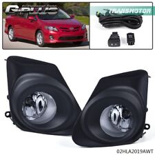 Fit For 11-13 Toyota Corolla Clear Lens Bumper Fog Light Lamp W/ Bezel+switch Us picture