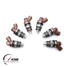 6x 550cc fit Denso Side Feed Fuel Injectors for TOYOTA Supra 2JZ 1JZ GTE 1J 2J picture