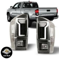 Tail Lights For 2016-2023 Toyota Tacoma LED Signal Black Clear Rear Taillamps picture