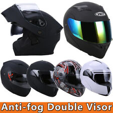 DOT Flip up Modular Full Face Helmet Motorcycle Dual Visor Motocross S M XL XXL picture