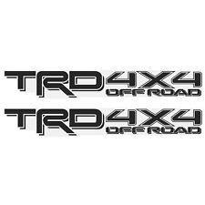 2X GOLD HOOK TRD 4x4 Off Road Decals for Tacoma, BLACK MATTE Finish picture