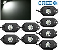 8 Pods white LED Rock Lights Kit Offroad Truck Underbody Glow Light  picture