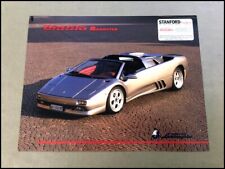1996 Lamborghini Diablo Roadster Original 1-page Car Brochure Leaflet Spec Card picture