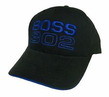 NEW LICENSED FORD MUSTANG BOSS 302 BLACK ADJUSTABLE HAT CAP picture