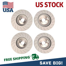 For Mercedes W222 S550 S550e Turbo Set of Front & Rear Brake Disc Rotors picture