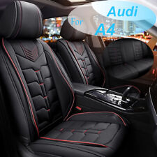 Fit For Audi A4 2009-2024 Car 5 Seat Front & Rear Cover Cushion Pad Fuax Leather picture