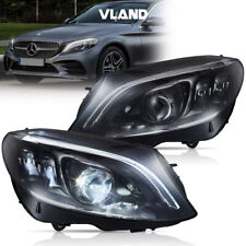 VLAND LED Headlights For 2015-21 Mercedes Benz C-Class W205 Factory LED Version picture