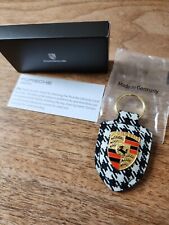 Genuine Porsche 911 Heritage key chain key ring pepita Houndstooth New classic picture