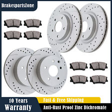 Fit for Nissan Rogue Front Rear Brake Rotors Brake Pads Slotted Drilled Brakes picture