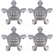 4pcs 135mm For Audi Gray Wheel Center Caps Hubcaps Rim Caps Emblems Badge picture