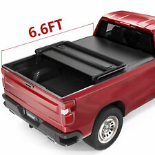 OEDRO 6.5FT 3-FOLD Tonneau Cover Truck Bed For 2019-2024 Silverado Sierra 1500 picture