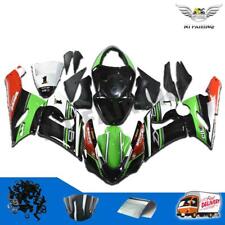 Fit for Kawasaki 2005-2006 ZX6R 636 Injection Black Green ABS Fairing c055 picture