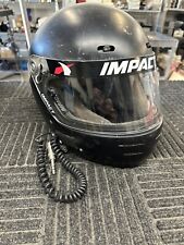 Impact Racing - Helmet Matte Black Large picture