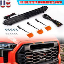 For 2022-23 TOYOTA TUNDRA PRO Amber White LED Front Grille Running Lights picture