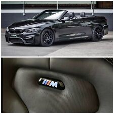F80 / F82 BMW M3 M4 Seat Badge Wrap Kit - GLOSS BLACK picture