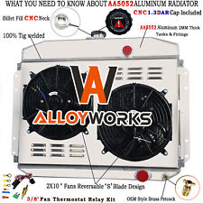4 Row Aluminum Radiator Shroud Fan For 1961-1964 Ford F100 F250 F350 Truck 6 CYL picture